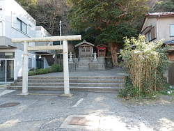 熊野神社 右奥から山へ