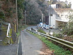 クリーンセンターへ下った風景