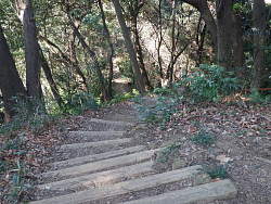 階段状の急坂