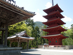 鐘楼の屋根と五重塔