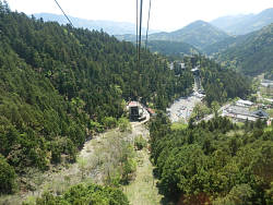 中間点より下で久遠寺駅を眺める
