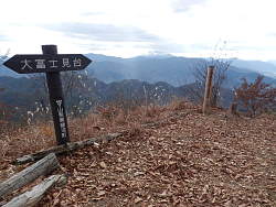 大藤台 中央には富士山